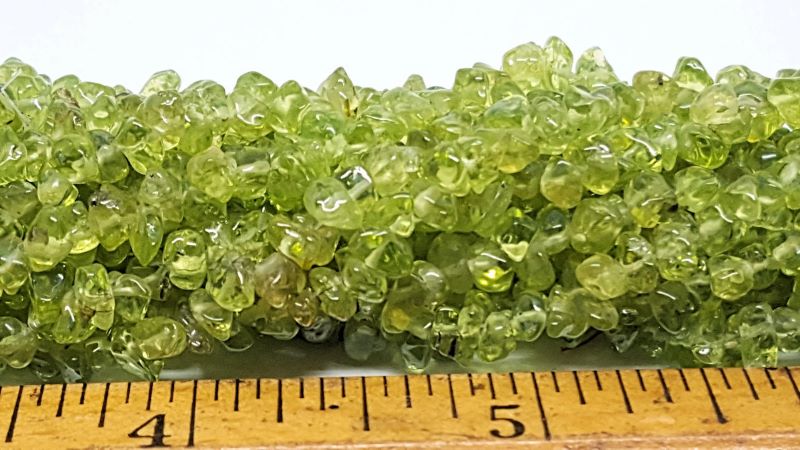 Peridot stone chips