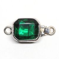 Emerald glass clasp