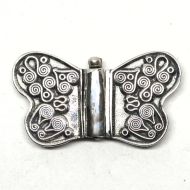 Round wing butterfly clasp