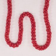 10 mm by 5 mm red coral dog bone beads