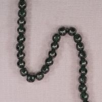 8 mm round cut-glass beads