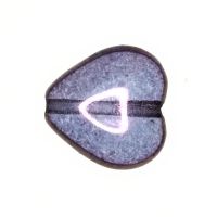 11 mm purple heart beads
