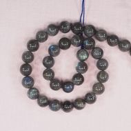 12 mm round labradorite beads