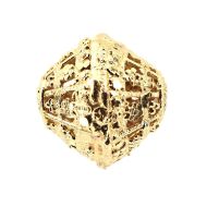 15 mm gold-plate filigree bead