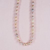 6 mm oval pink pearls