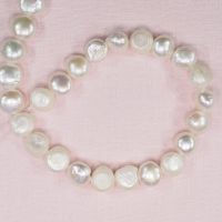 12 mm cream white coin pearls