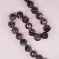 24 mm round Botswana agate beads