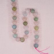 10 mm round morganite beads