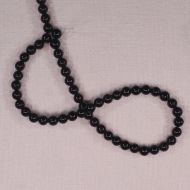 6 mm round black onyx beads