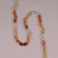 7 mm fire opal oval beads