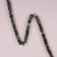 5 mm by 8 mm zoisite faceted rondelles